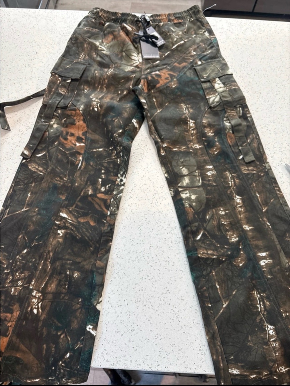 American Stitch Men's Camouflage Cargo Pants - Green & Brown Camo